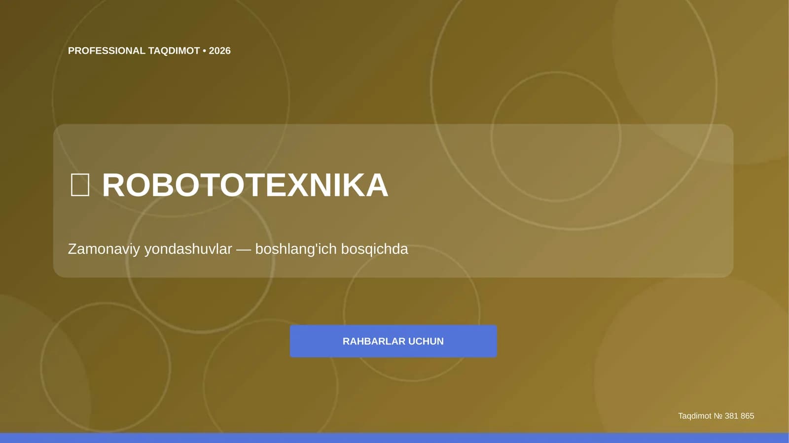 Robototexnika: zamonaviy yondashuvlar (boshlang'ich bosqichda) [rahbarlar uchun]