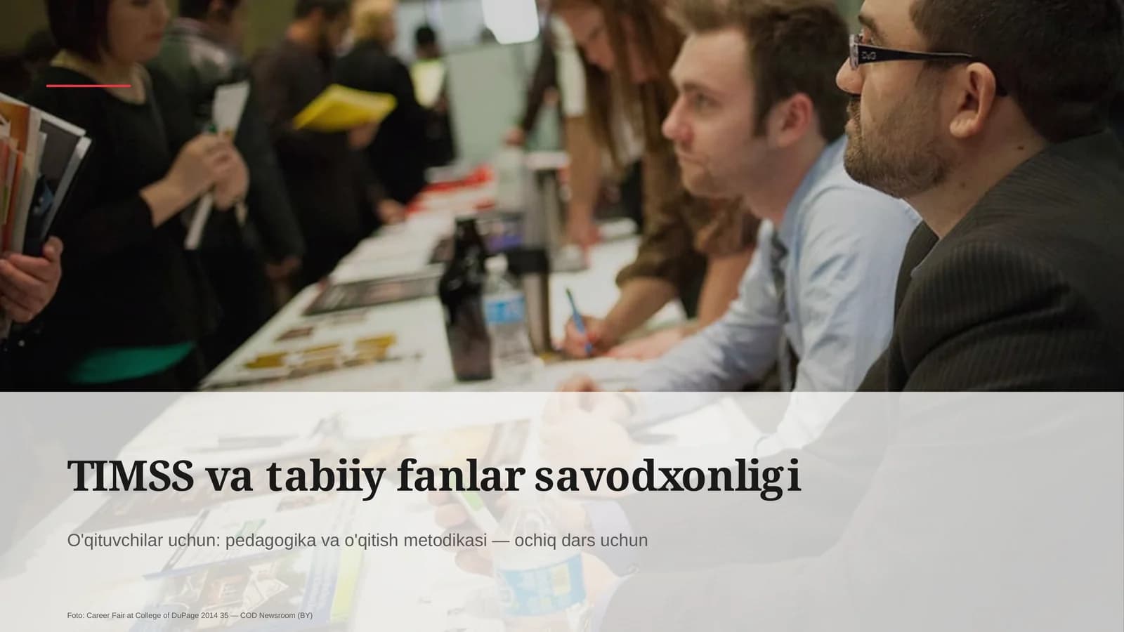 TIMSS va tabiiy fanlar savodxonligi