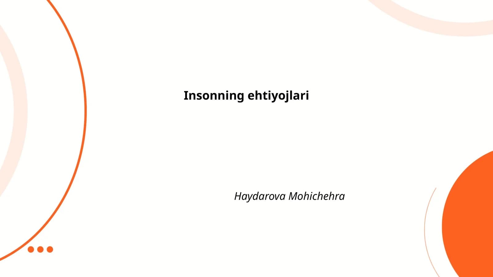 Ta'lim olish ehtiyojlari