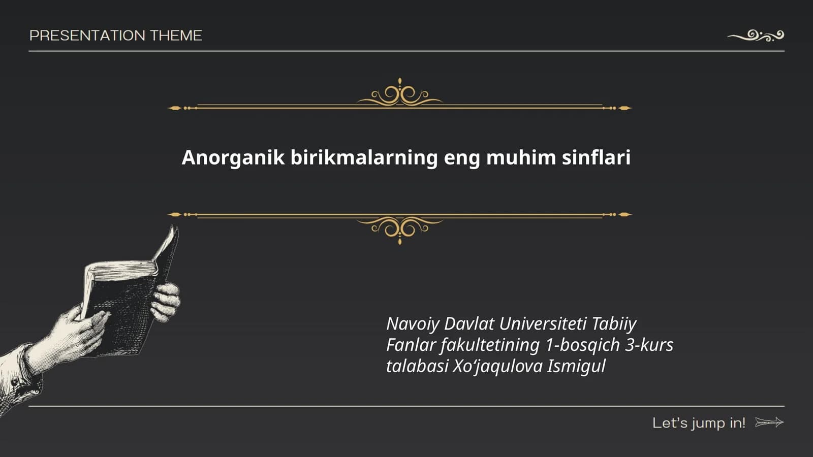 Anorganik birikmalarning eng muhim sinflari
