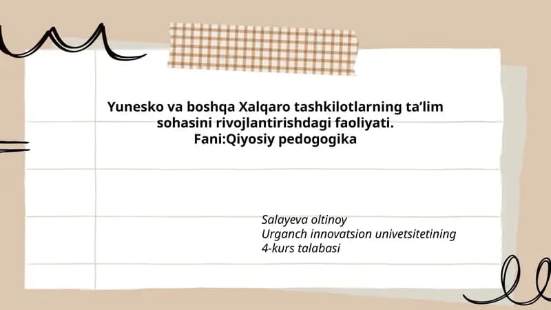 Fani: Qiyosiy pedogogika