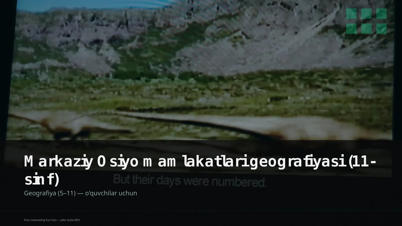 Markaziy Osiyo mamlakatlari geografiyasi (11-sinf)