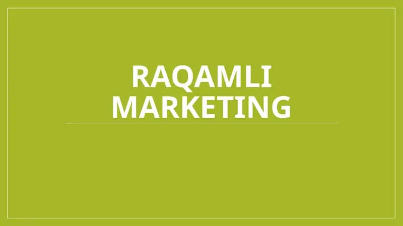 Raqamli marketing