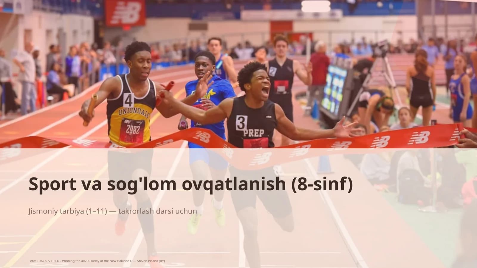 Sport va sog'lom ovqatlanish (8-sinf)