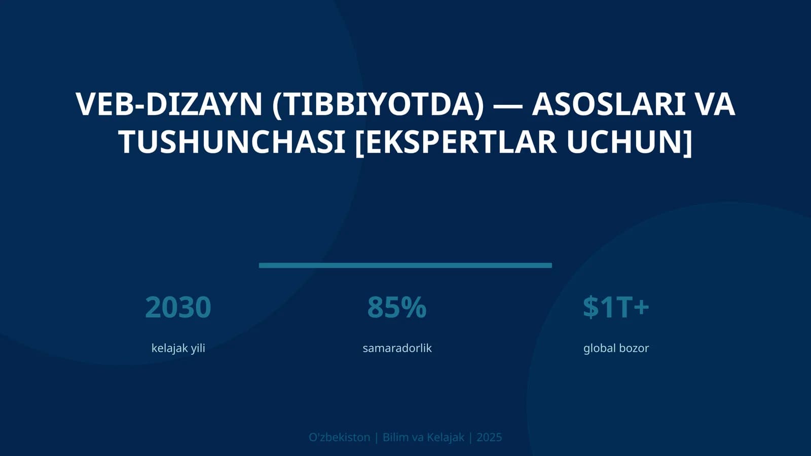 Veb-dizayn (tibbiyotda) — asoslari va tushunchasi [ekspertlar uchun]