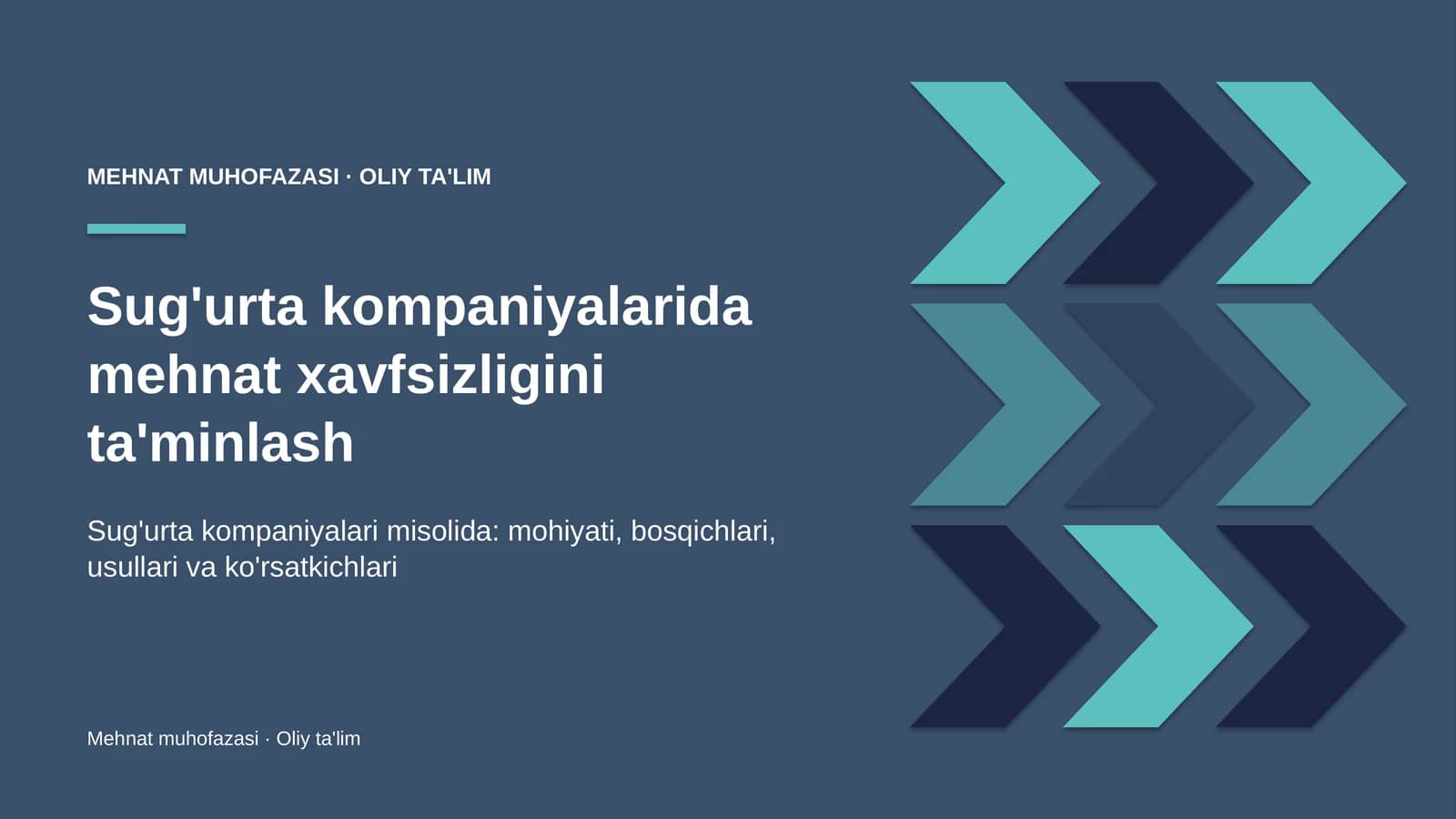 sug'urta kompaniyalarida mehnat xavfsizligini ta'minlash 8538