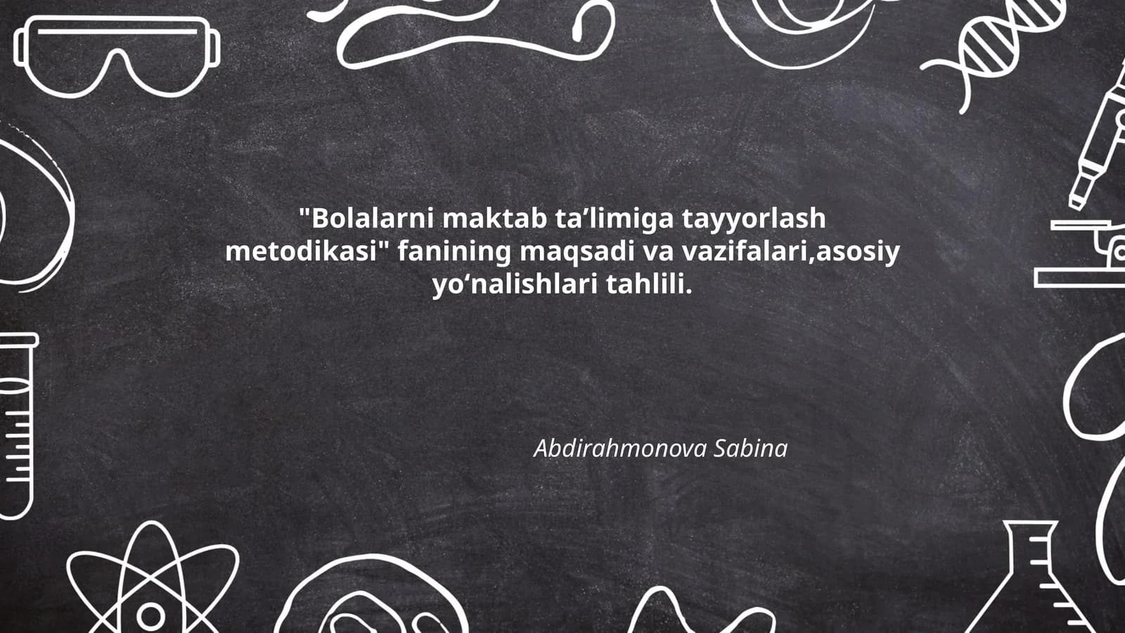 Bolalarni maktab taʼlimiga tayyorlash metodikasi