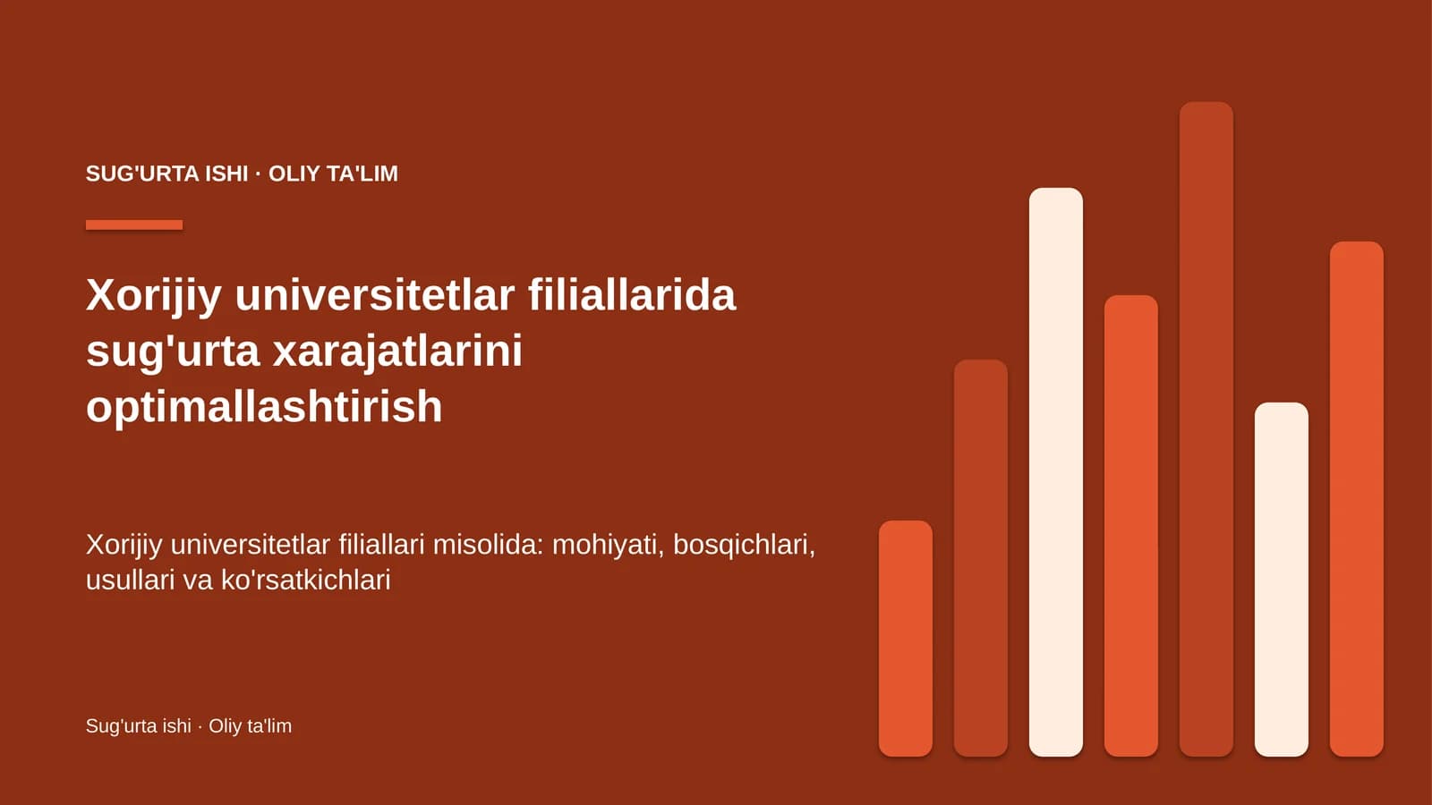 xorijiy universitetlar filiallarida sug'urta xarajatlarini optimallashtirish 8890