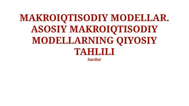 Romer O'sish Model