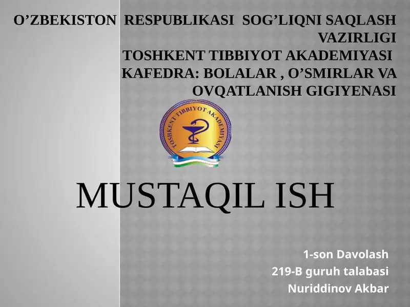 Davolash