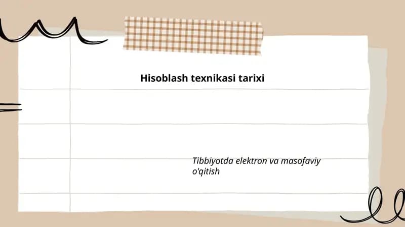 Hisoblash texnikasi tarixi