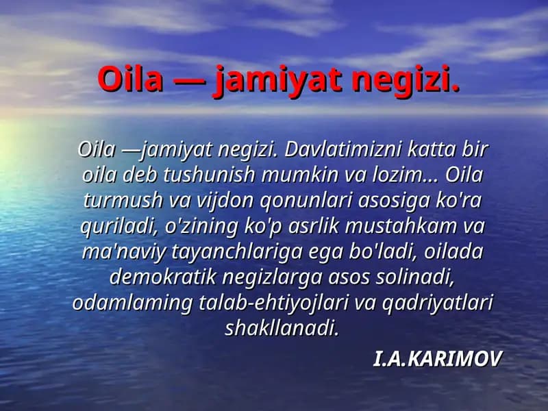 Oila va jamiyat