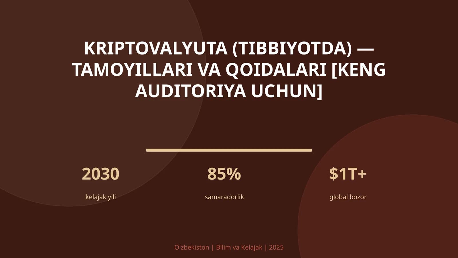 Kriptovalyuta (tibbiyotda) — tamoyillari va qoidalari [keng auditoriya uchun]