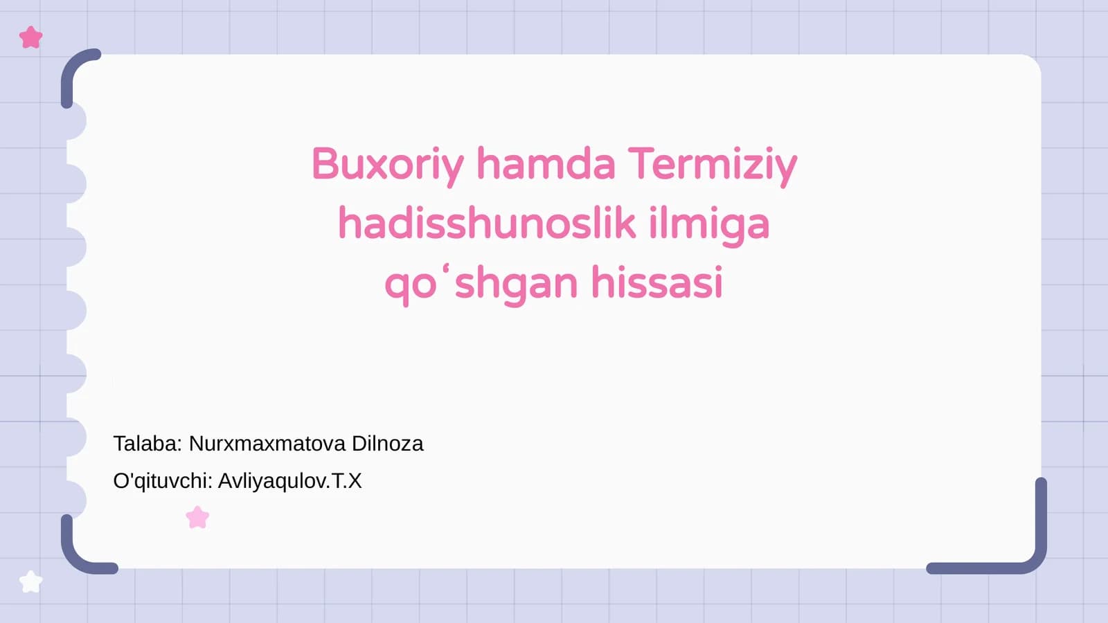 Buxoriy va Termiziy: Hadis ilmining asoschilari