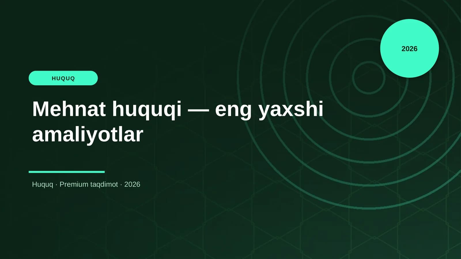 Mehmat huquqi eng yaxshi amaliyotlar