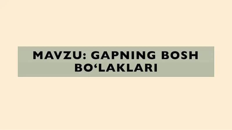 Gapning Bosh Boʻlaklari