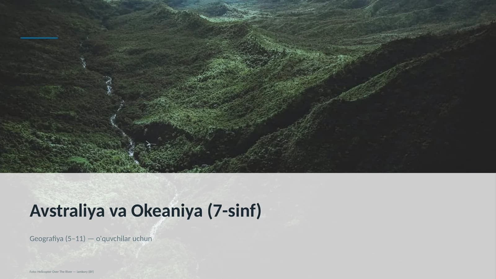 Avstraliya va Okeaniya (7-sinf)