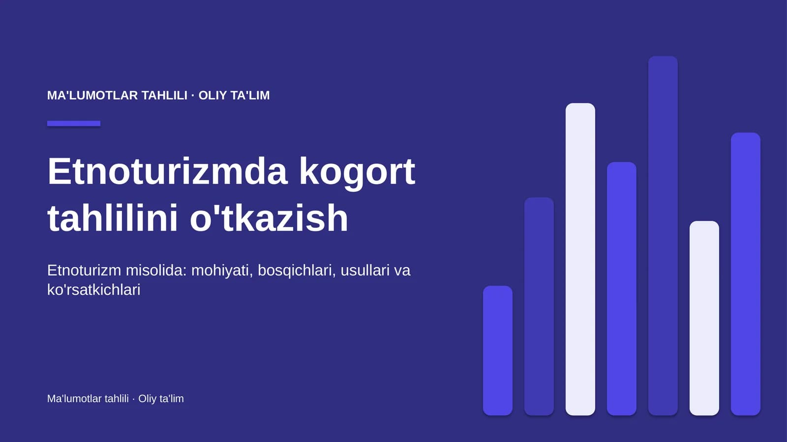 etnoturizmda kogort tahlilini o'tkazish 8724