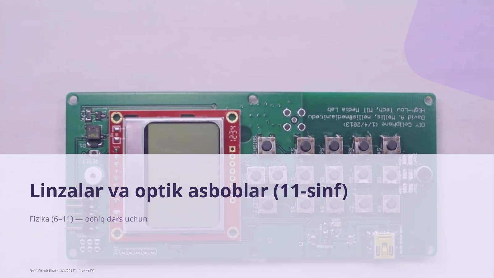 Linzalar va optik asboblar (11-sinf)