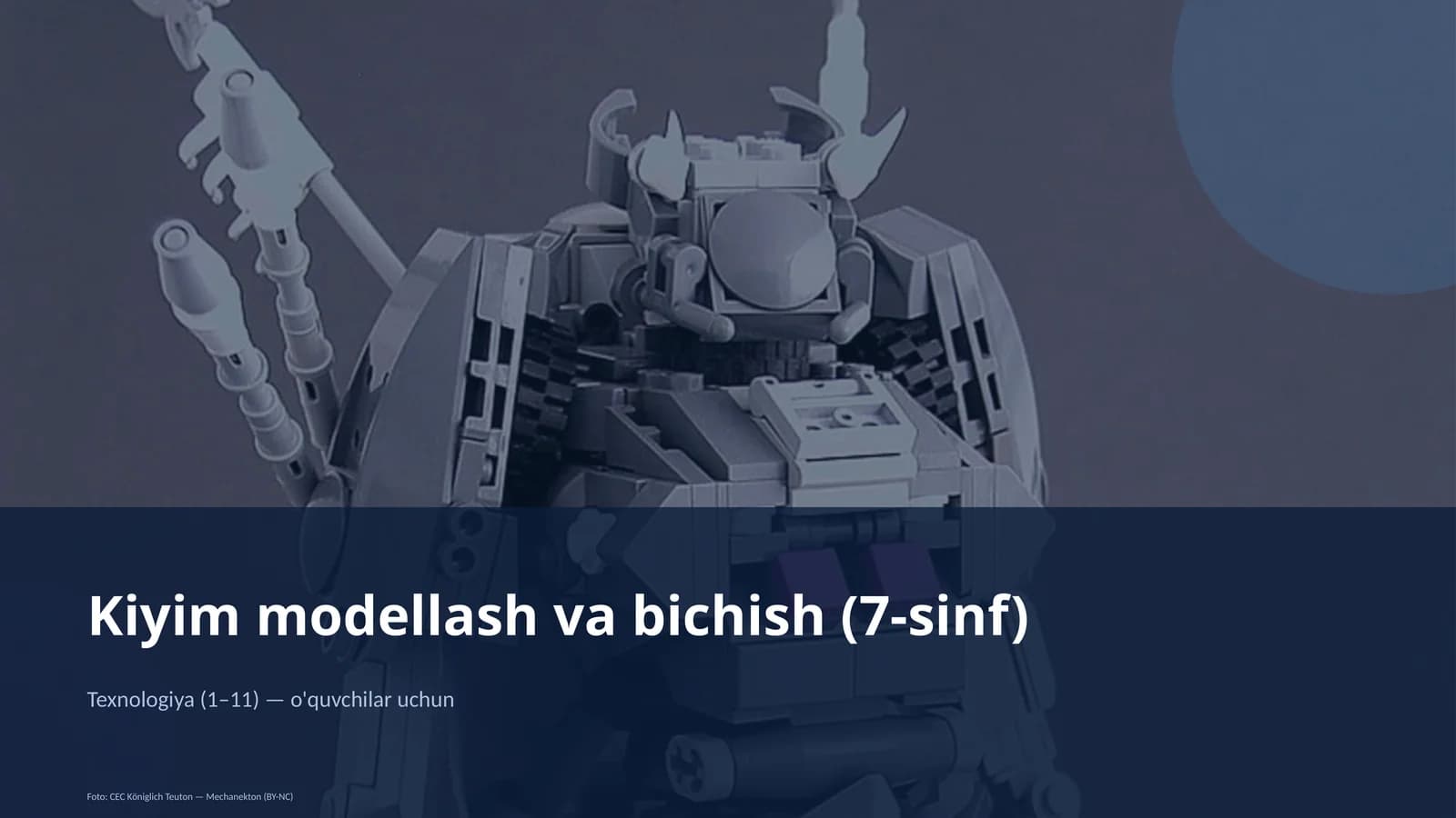 Kiyim modellash va bichish (7-sinf)