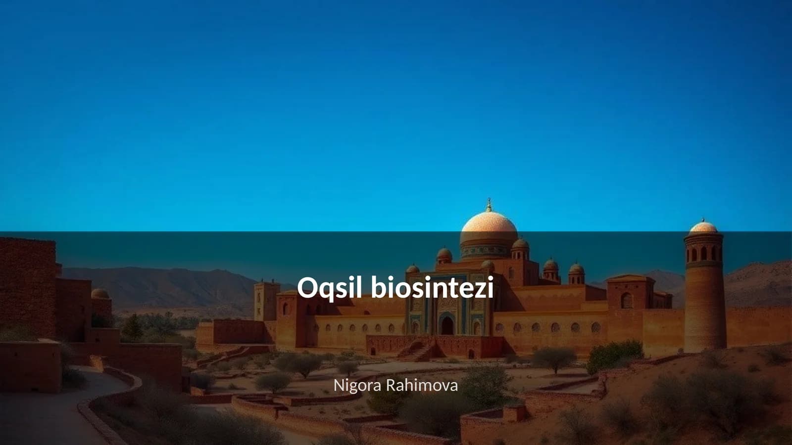 Oqsil biosintezi