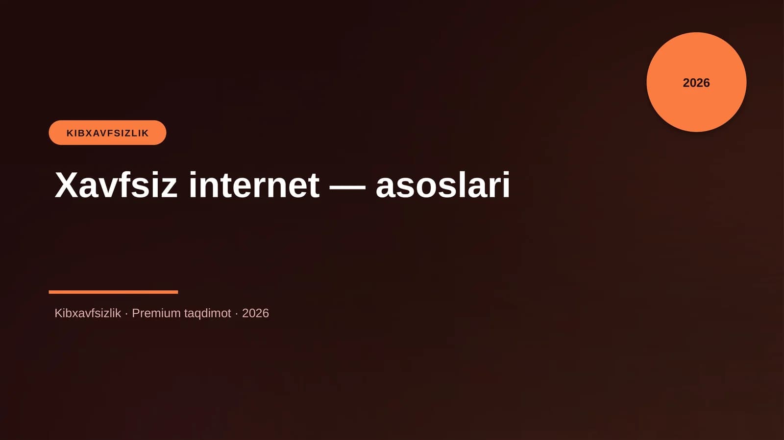Xavfsiz internet — asoslari