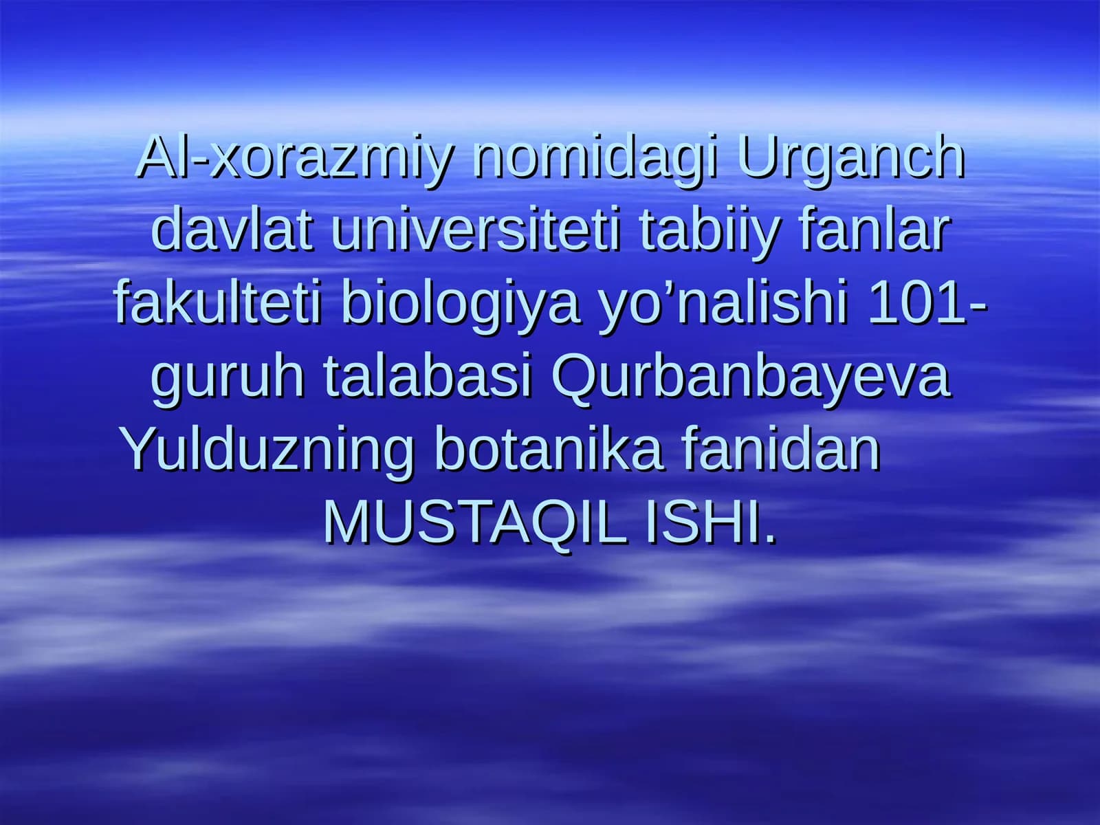 O'simlik tanasi meristema deb ataladigan hosil qiluvchi to'qimalarning faoliyati