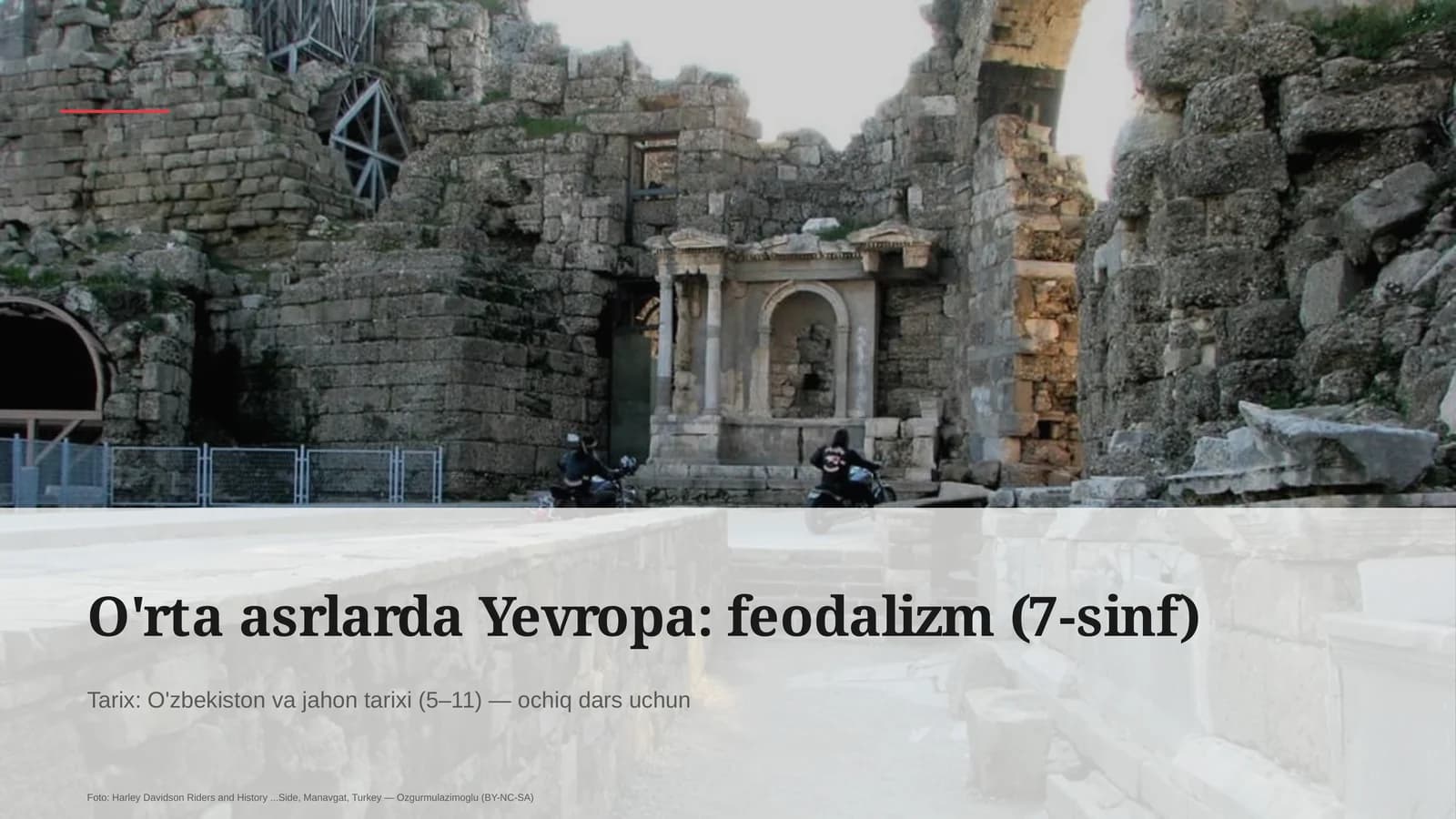 O'rta asrlarda Yevropa: feodalizm (7-sinf)