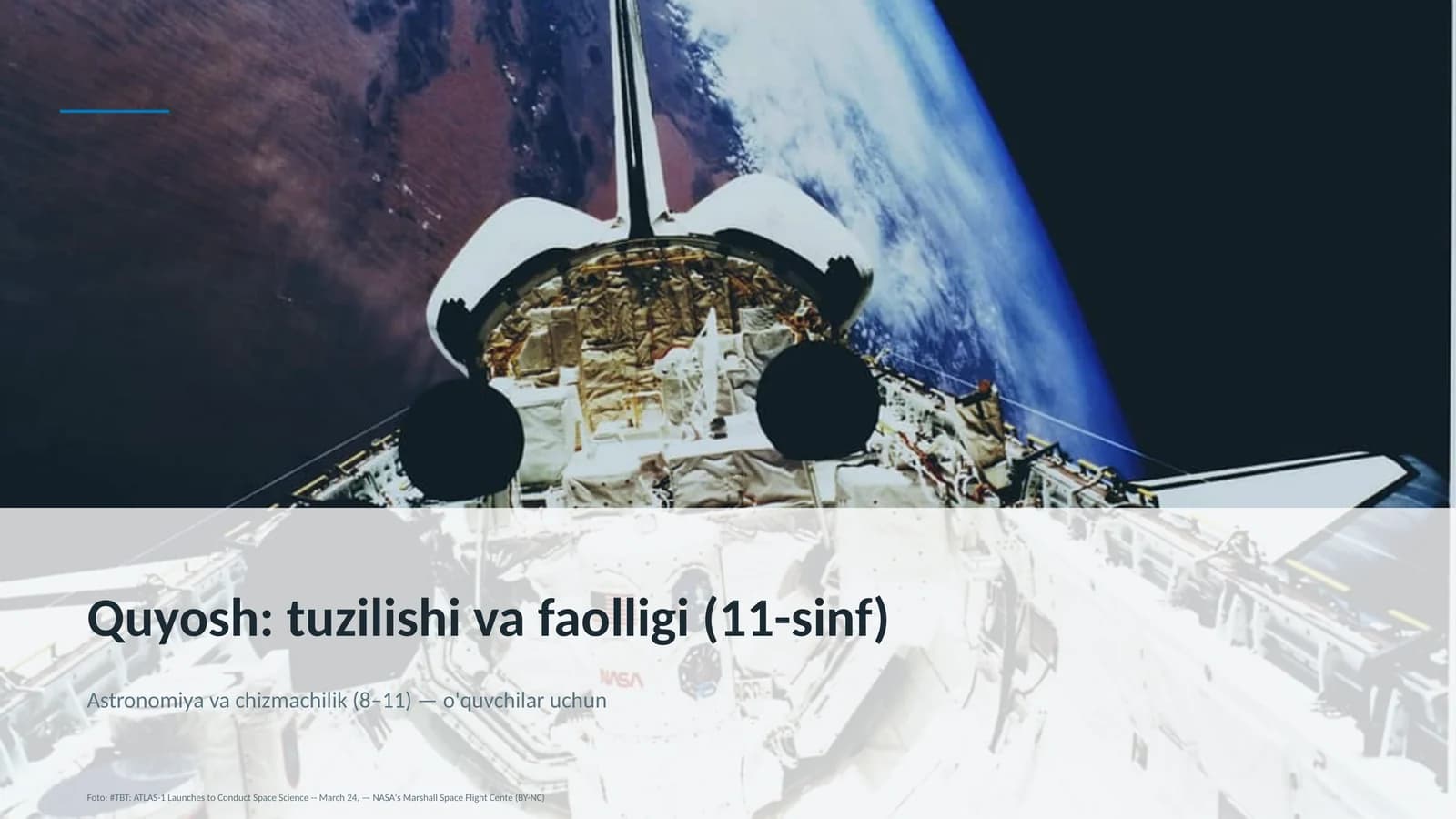 Quyosh: tuzilishi va faolligi (11-sinf)