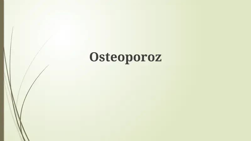 Osteoporoz