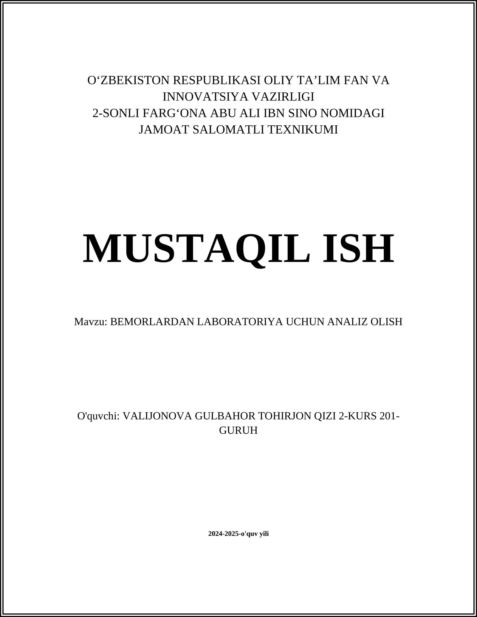 Biomaterial olish tartiblari
