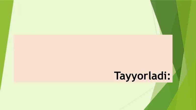 Taqdimot. Mavzu: Turizmda joylashtirish va ovqatlantirish sektori.