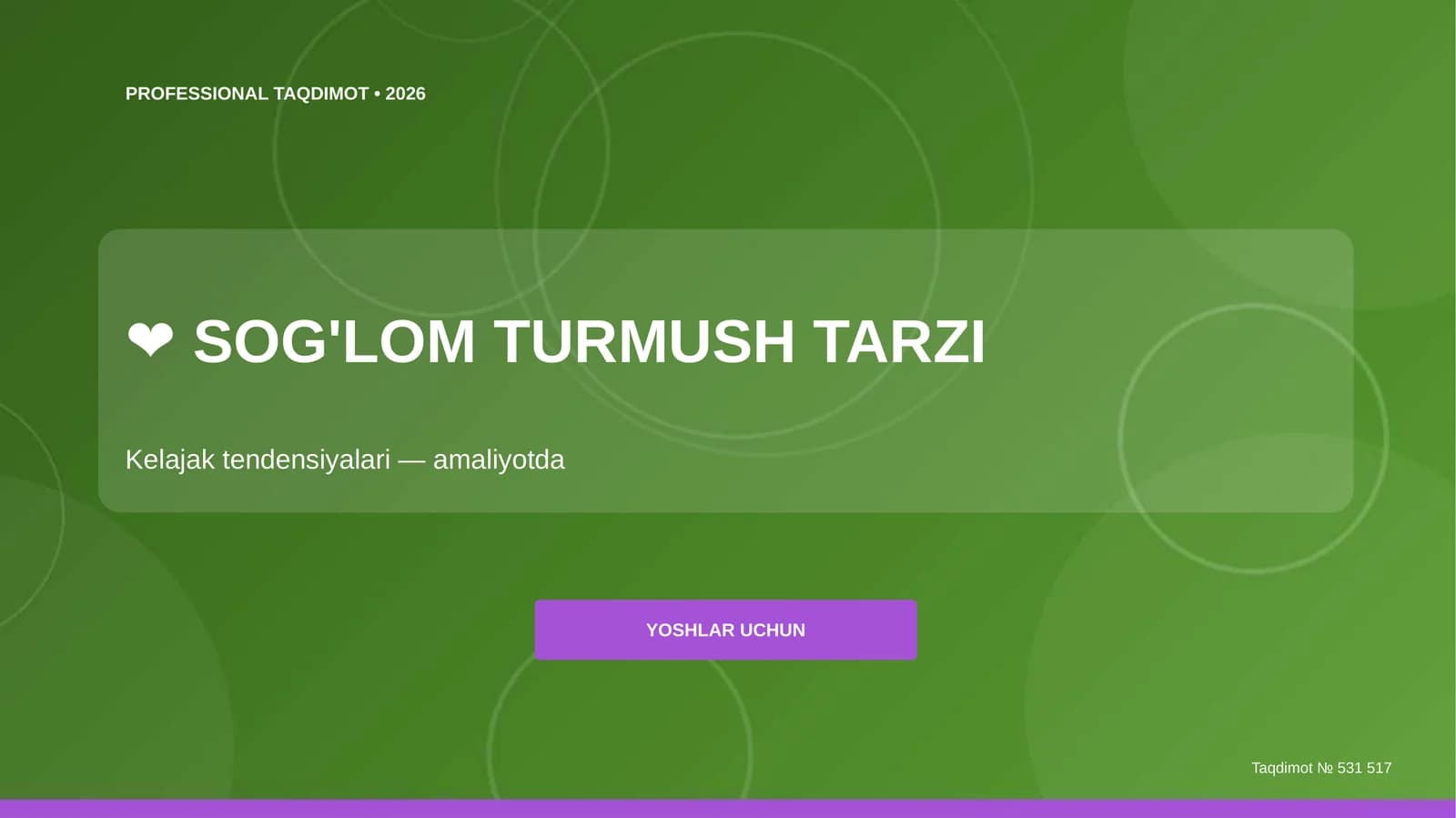 Professional Taqdimot • 2026