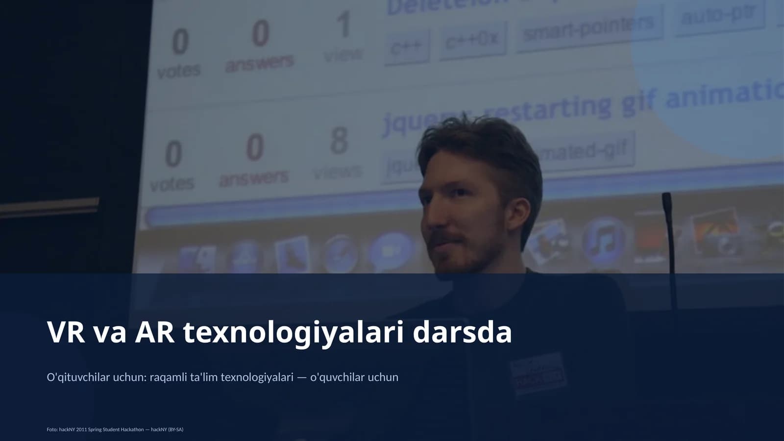 VR va AR texnologiyalari darsda