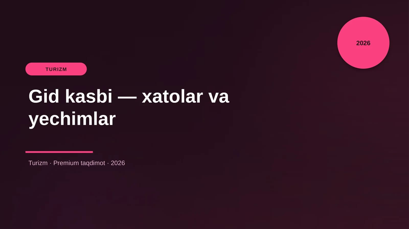Gid kasbi — xatolar va yechimlar