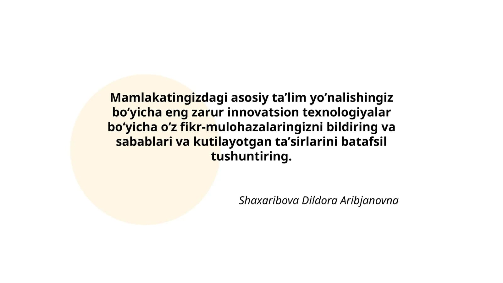 Asosiy taʼlim innovatsiyalari