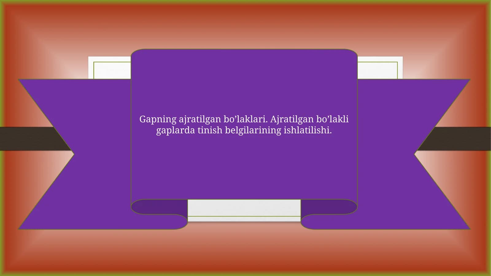 Gapning ajratilgan bo’laklari. Ajratilgan bo’lakli gaplarda tinish belgilarining ishlatilishi