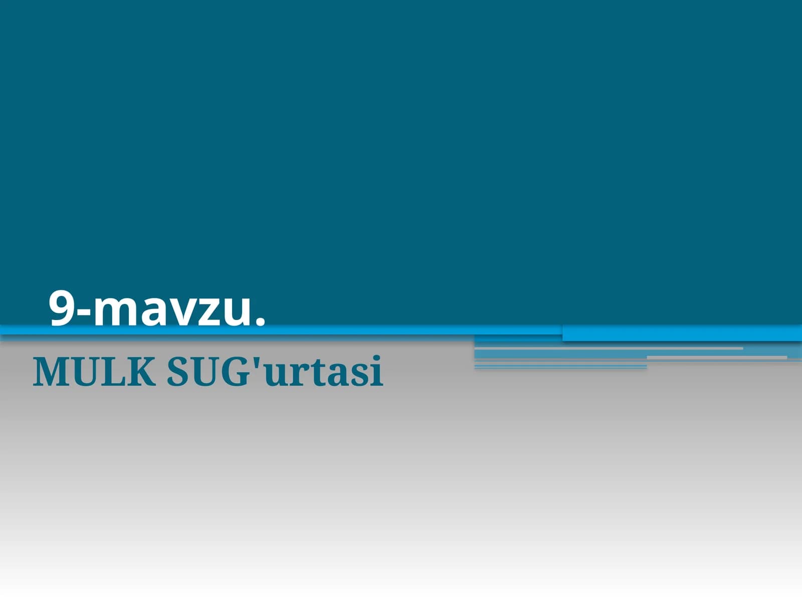 MULK SUG'urtasi