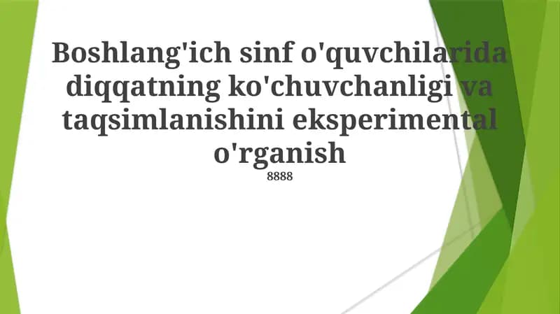 E'tiborni baholash va taqsimlash