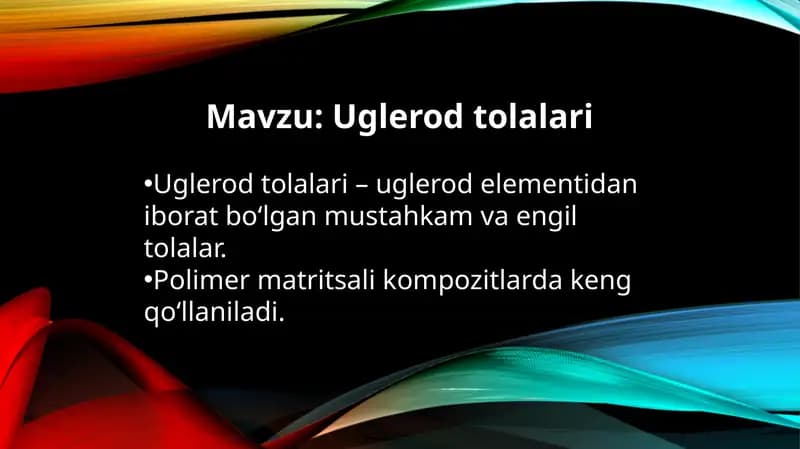 Uglerod tolalari