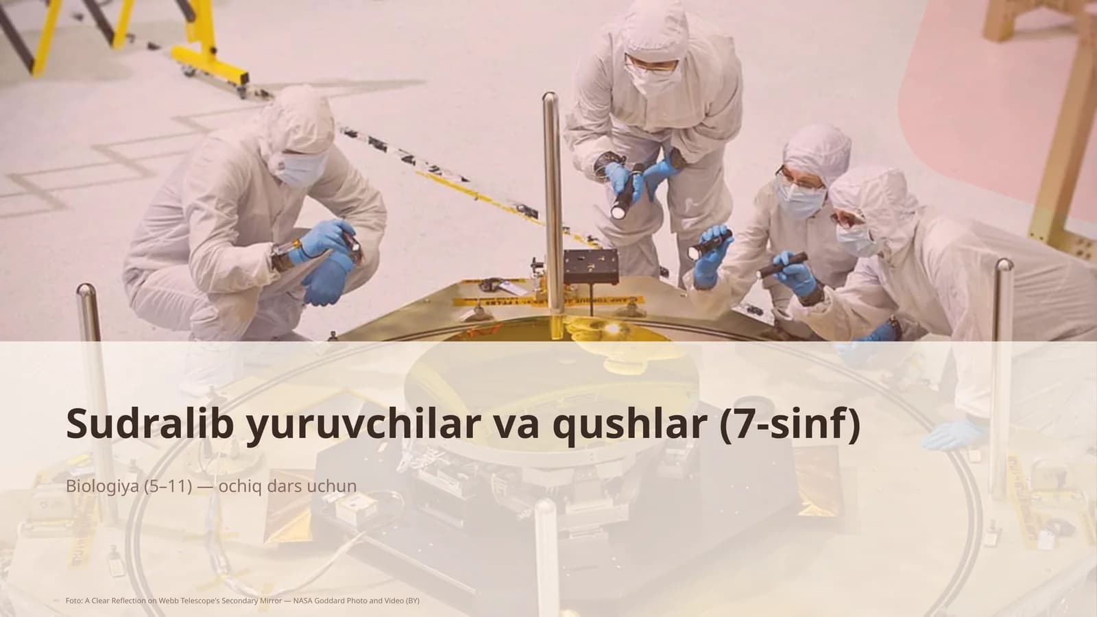 Sudralib yuruvchilar va qushlar (7-sinf)