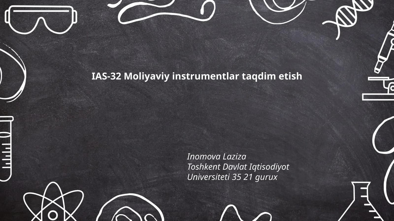 Moliyaviy instrumentlar taqdim etish