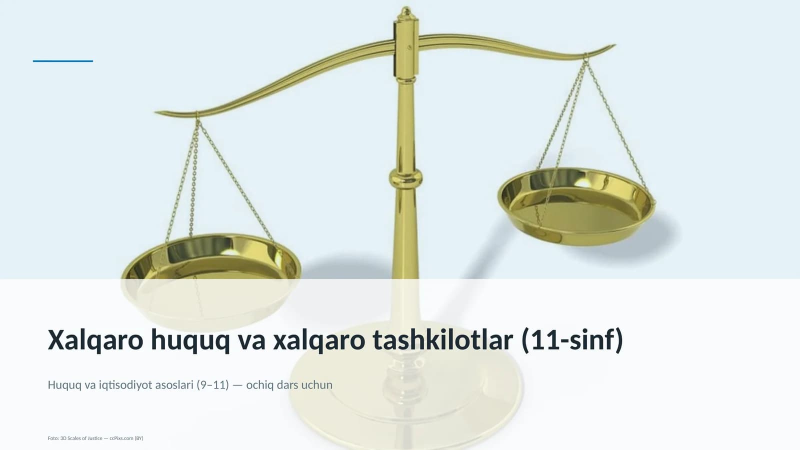 Xalqaro huquq va xalqaro tashkilotlar (11-sinf)