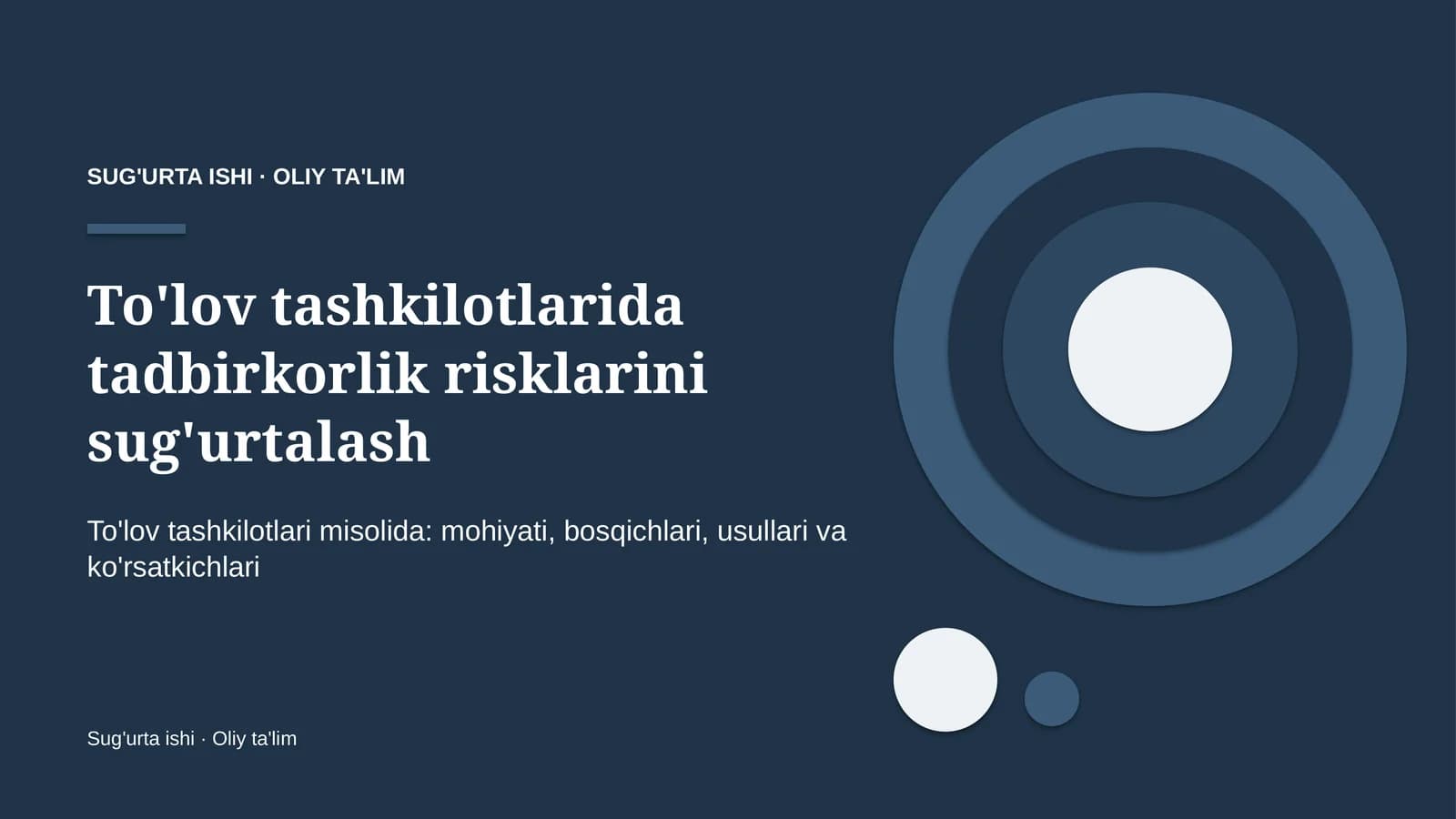 to'lov tashkilotlarida tadbirkorlik risklarini sug'urtalash 9735