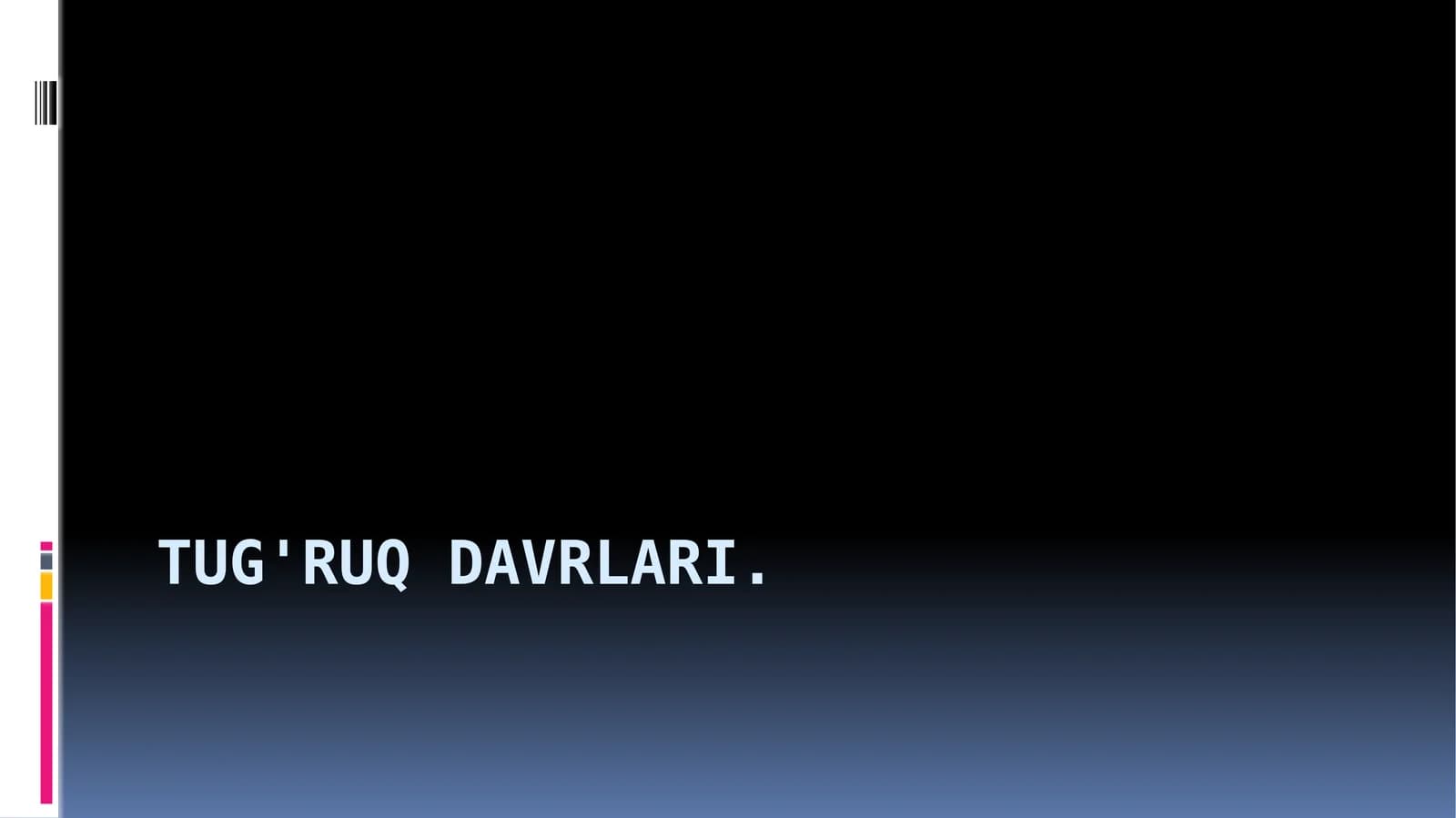 Tug'ruq davrlari