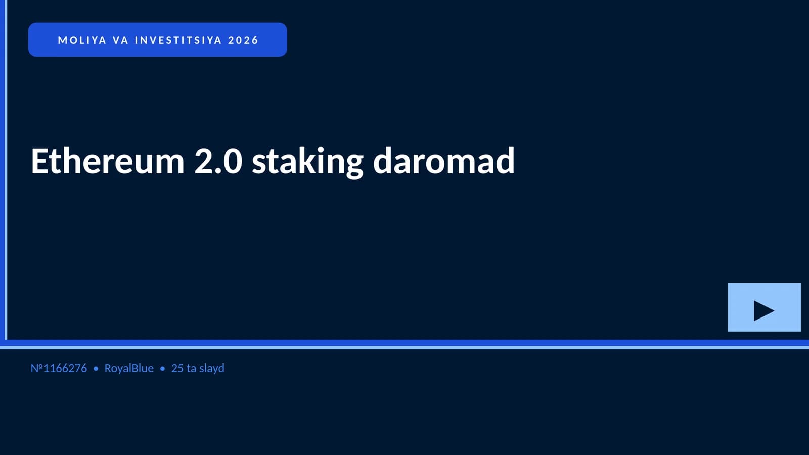 Ethereum 2.0 staking daromad
