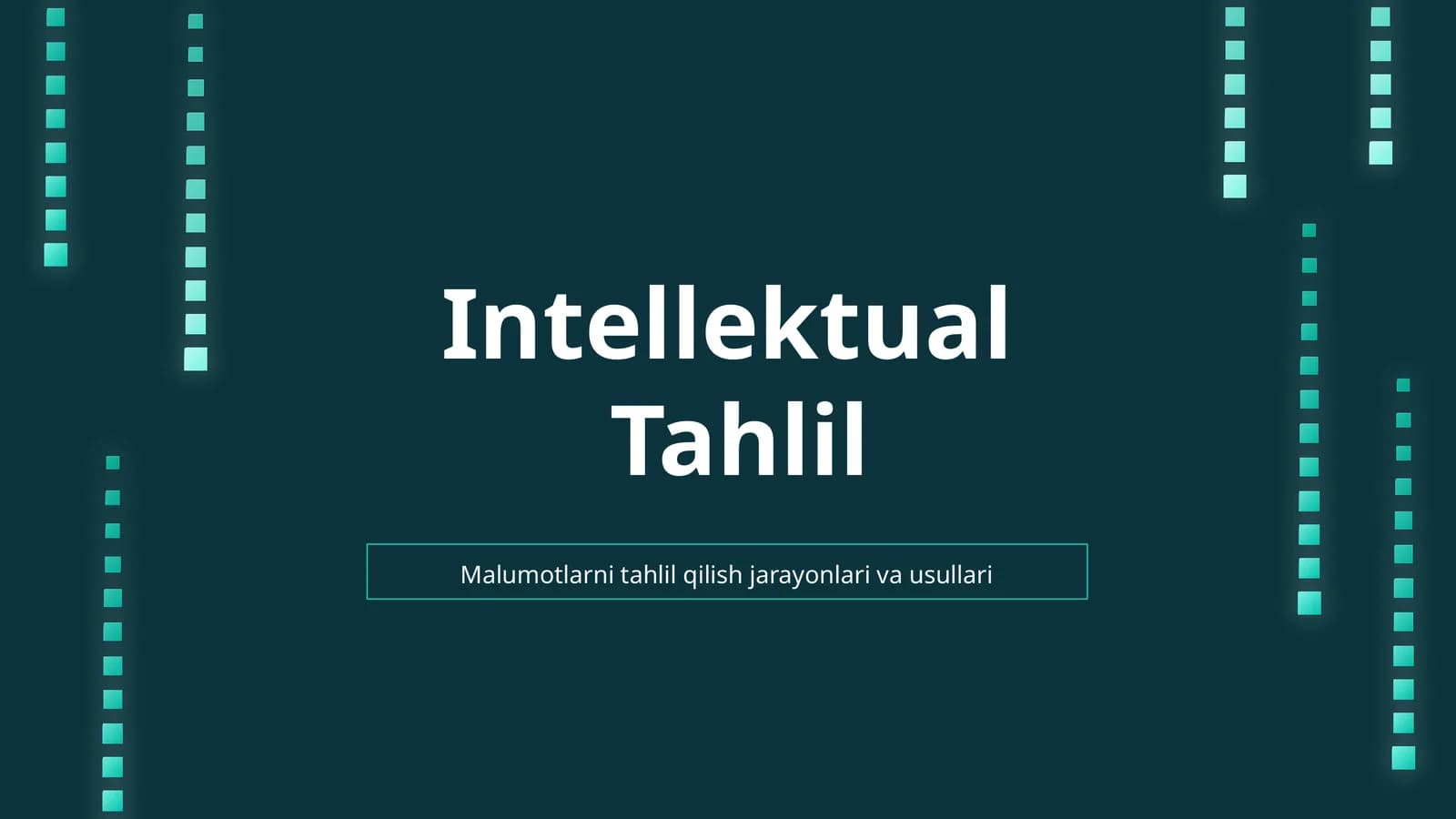 Intellektual Tahlil