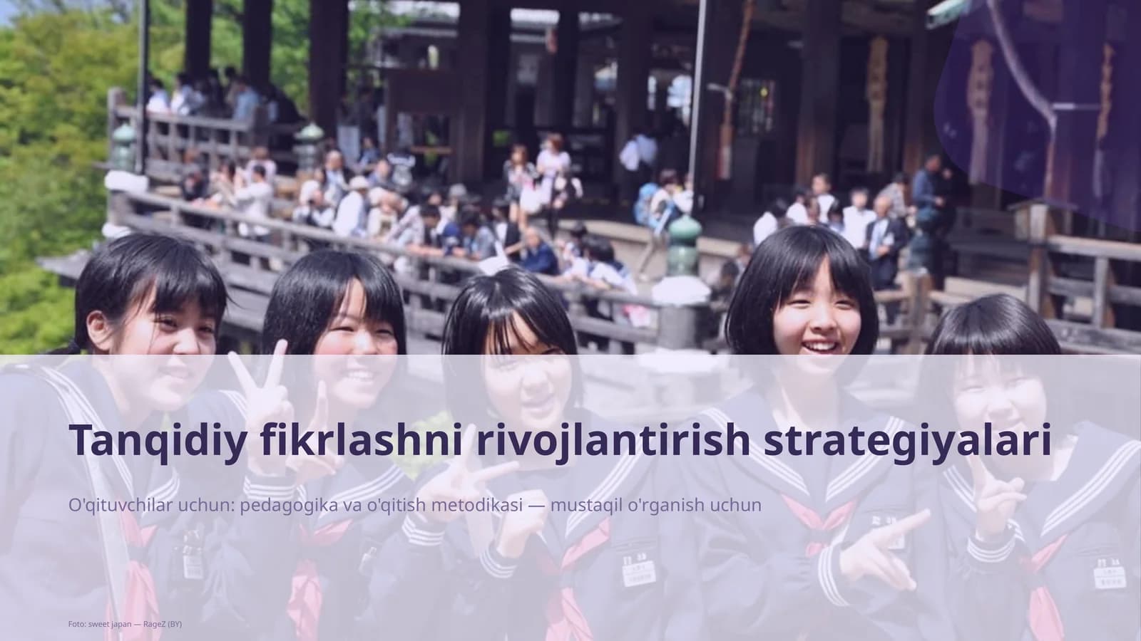 Tanqidiy fikrlashni rivojlantirish strategiyalari