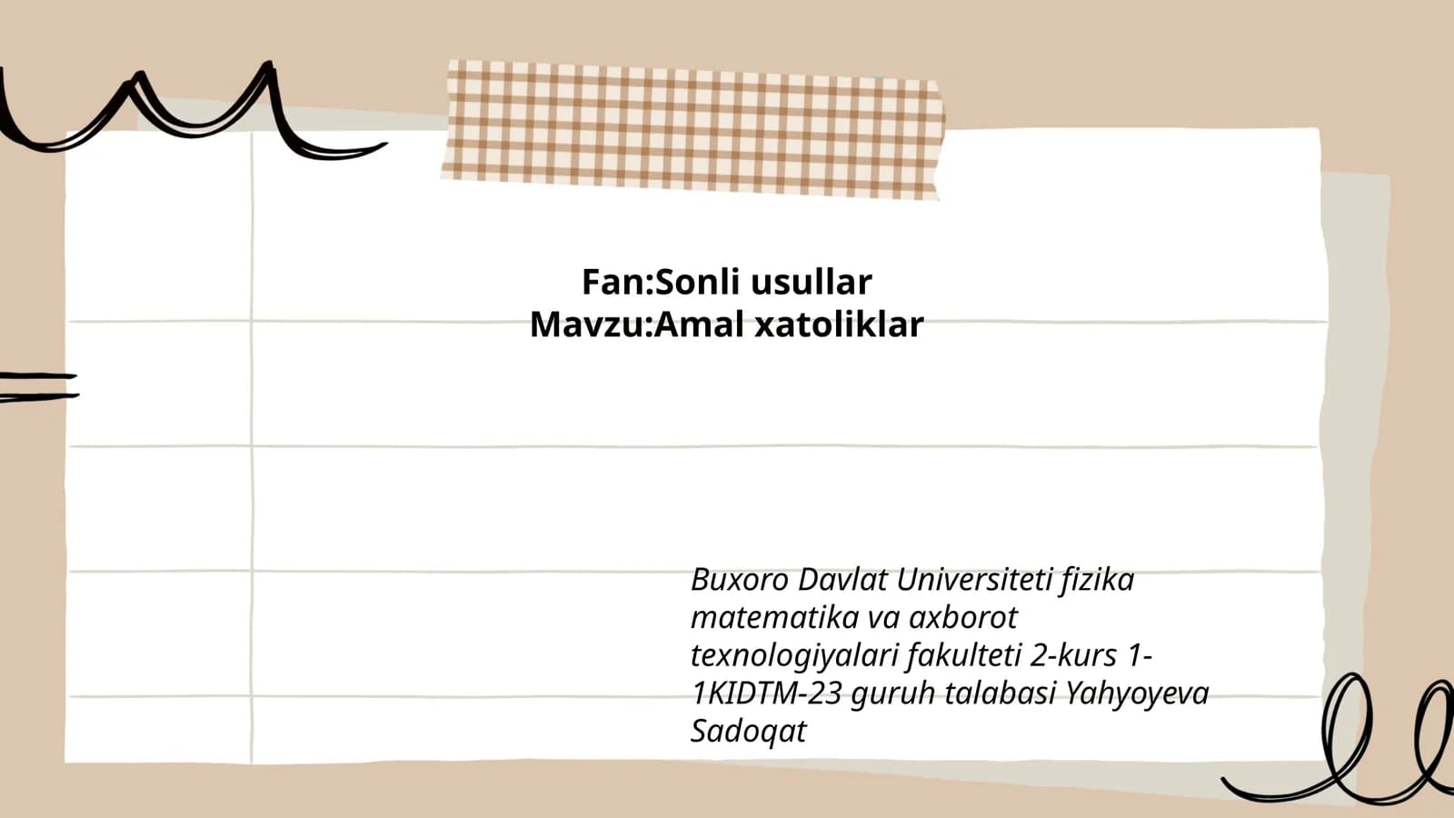 Sonli usullar