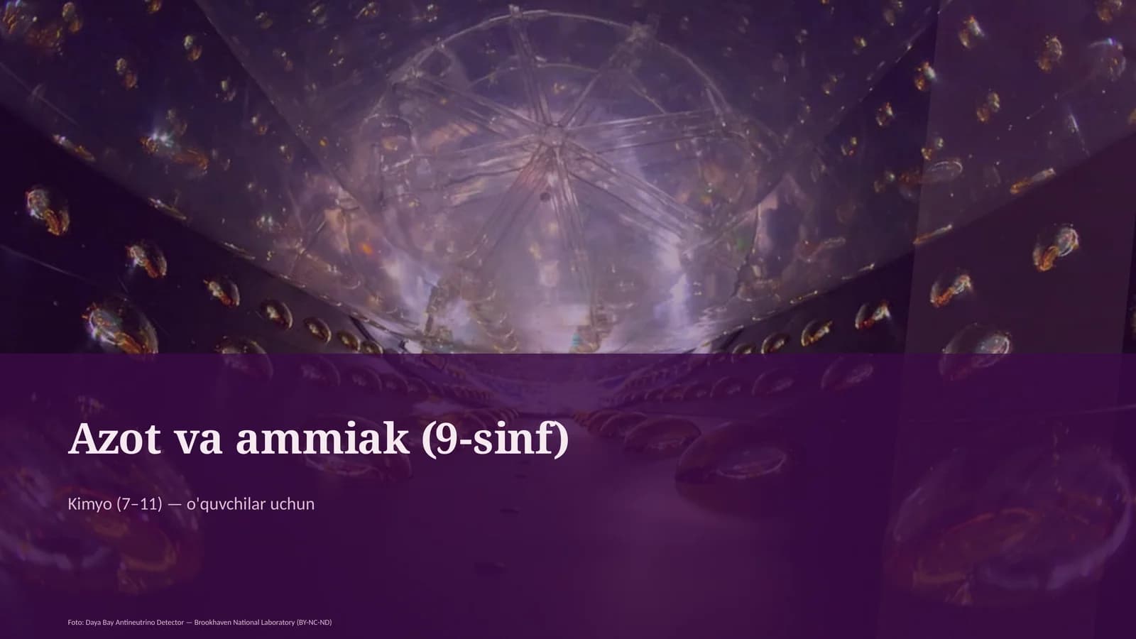 Azot va ammiak (9-sinf)